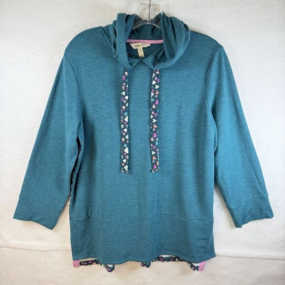 Matilda Jane Tops - Matilda Jane Heart to Heart Love at First Sight Hoodie Teacher Valentines Sz S